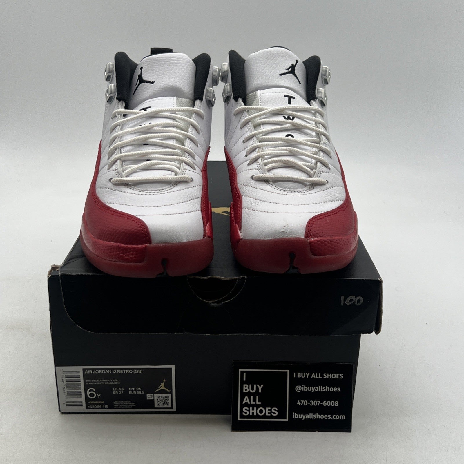 Size 6Y - Air Jordan 12 Retro 2023 Mid Cherry (153265-116)