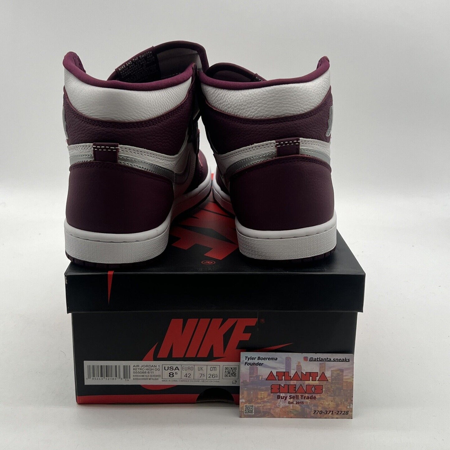 Size 8.5 - Air Jordan 1 Retro High OG Bordeaux (555088-611)