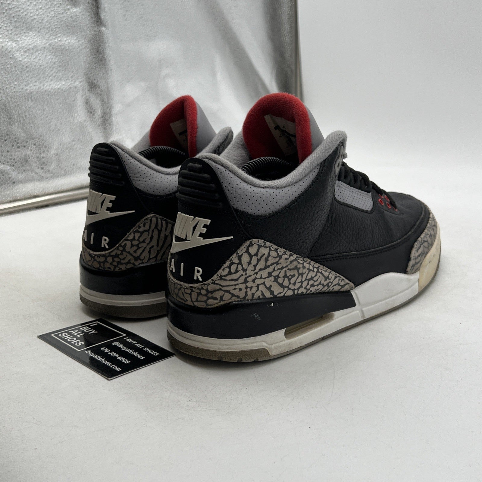 Size 9 - Air Jordan 3 Retro OG Mid Black Cement (854262-001)