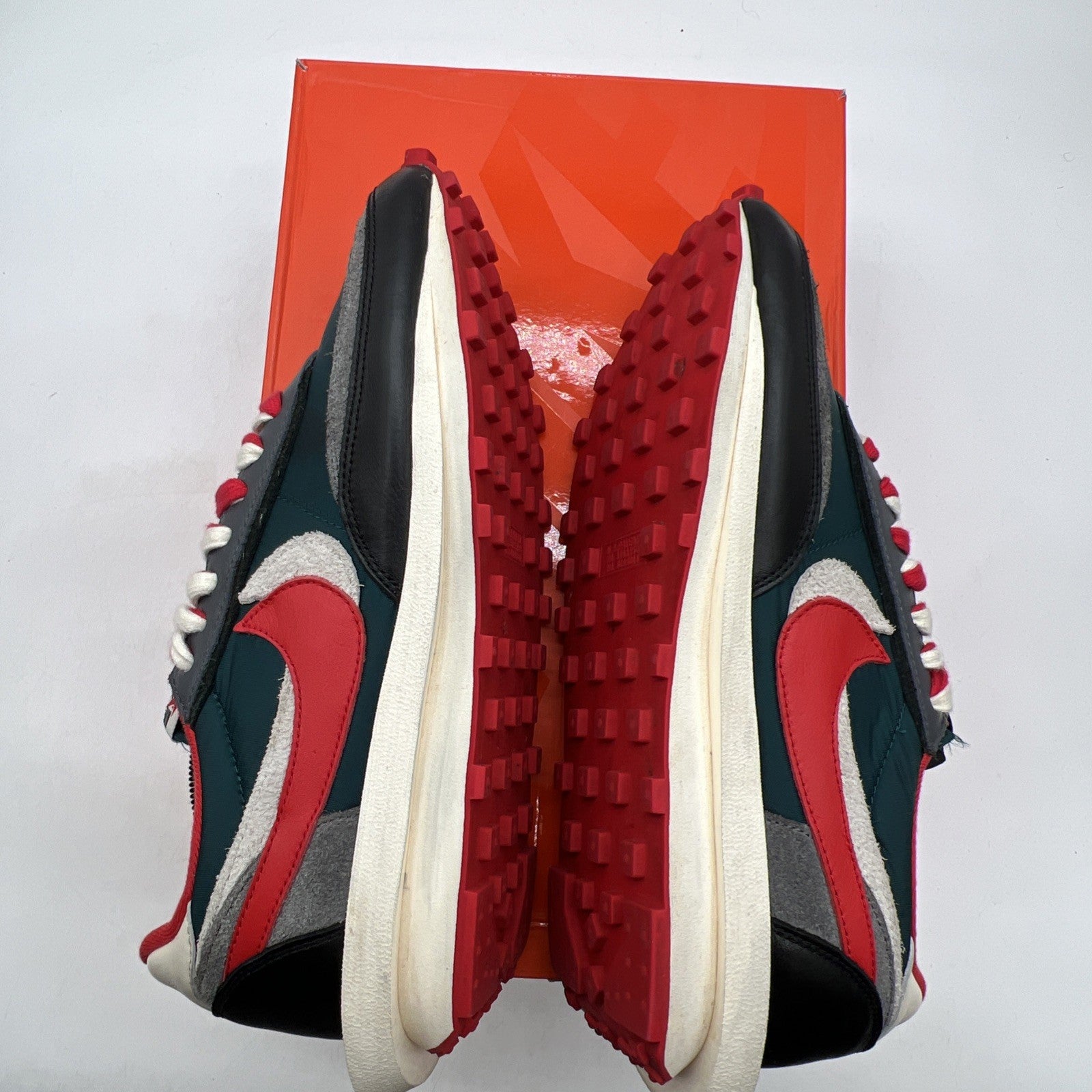 Size 11 - Nike sacai x Undercover x LDWaffle Midnight Spruce University Red