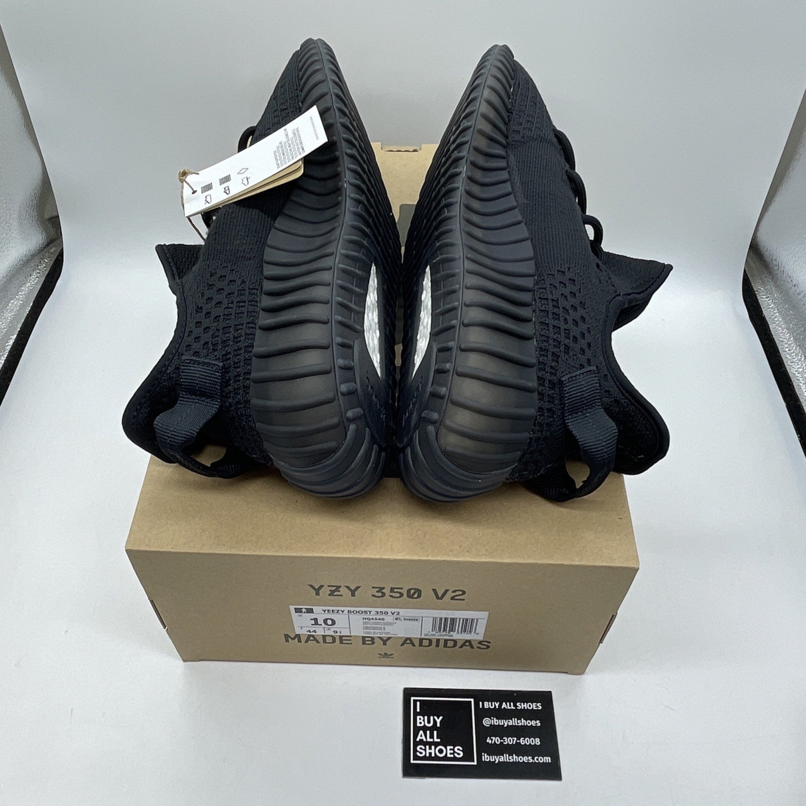 Size 10 - adidas Yeezy Boost 350 V2 Low Onyx Black Suede (HQ4540)