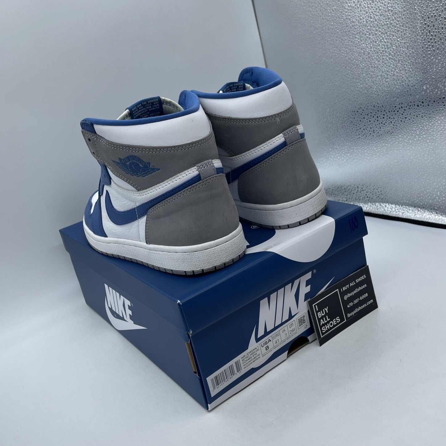 Size 8 - Air Jordan 1 Retro OG High True Blue (DZ5485-410)