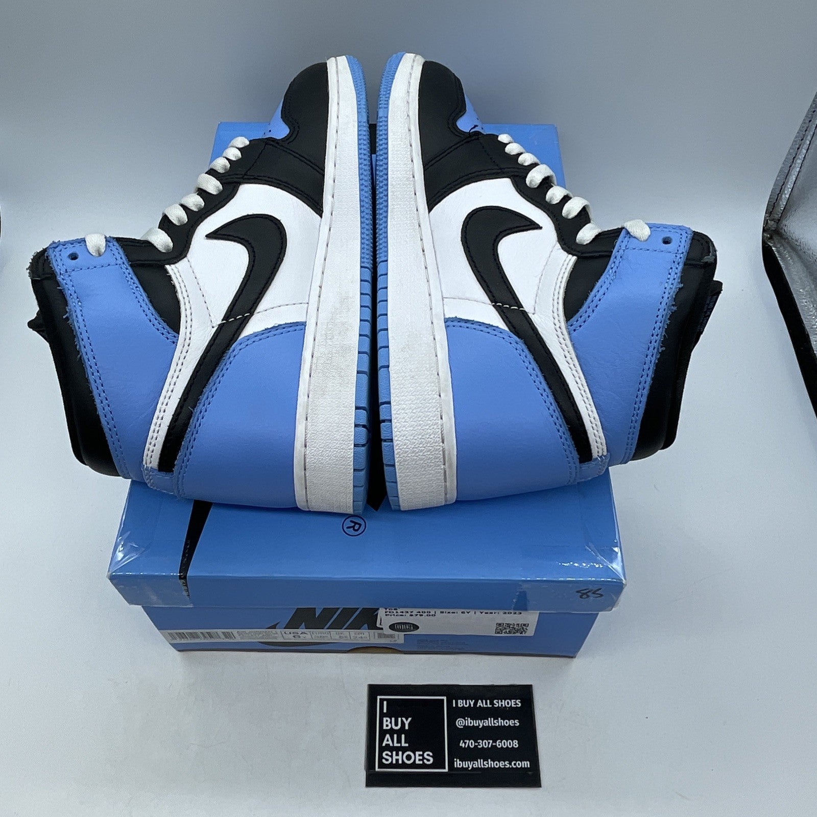 Size 6 (GS) - Air Jordan 1 High Retro OG UNC Toe (FD1437-400)