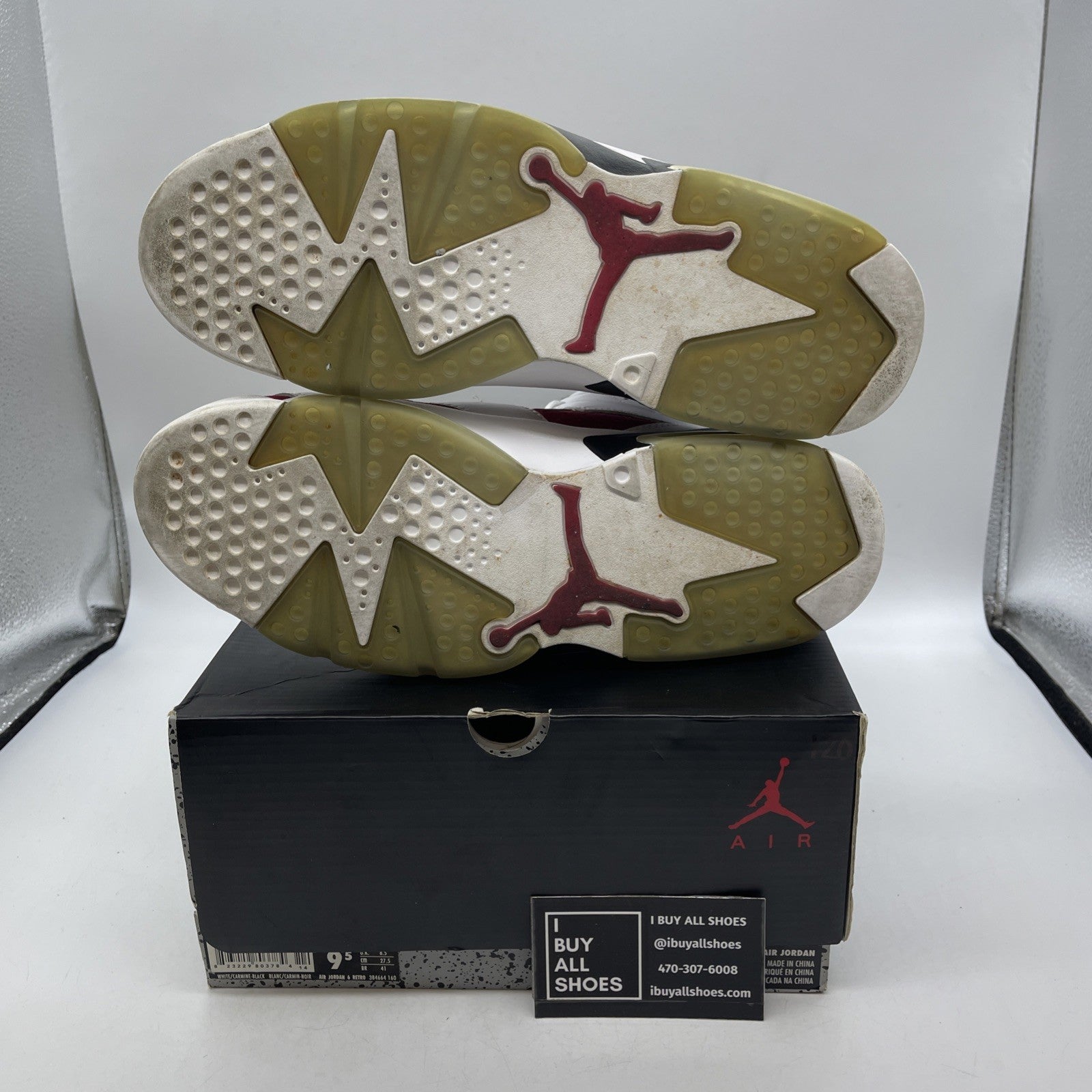 Size 9.5 - Air Jordan 6 Retro 2014 Carmine (384664-160)