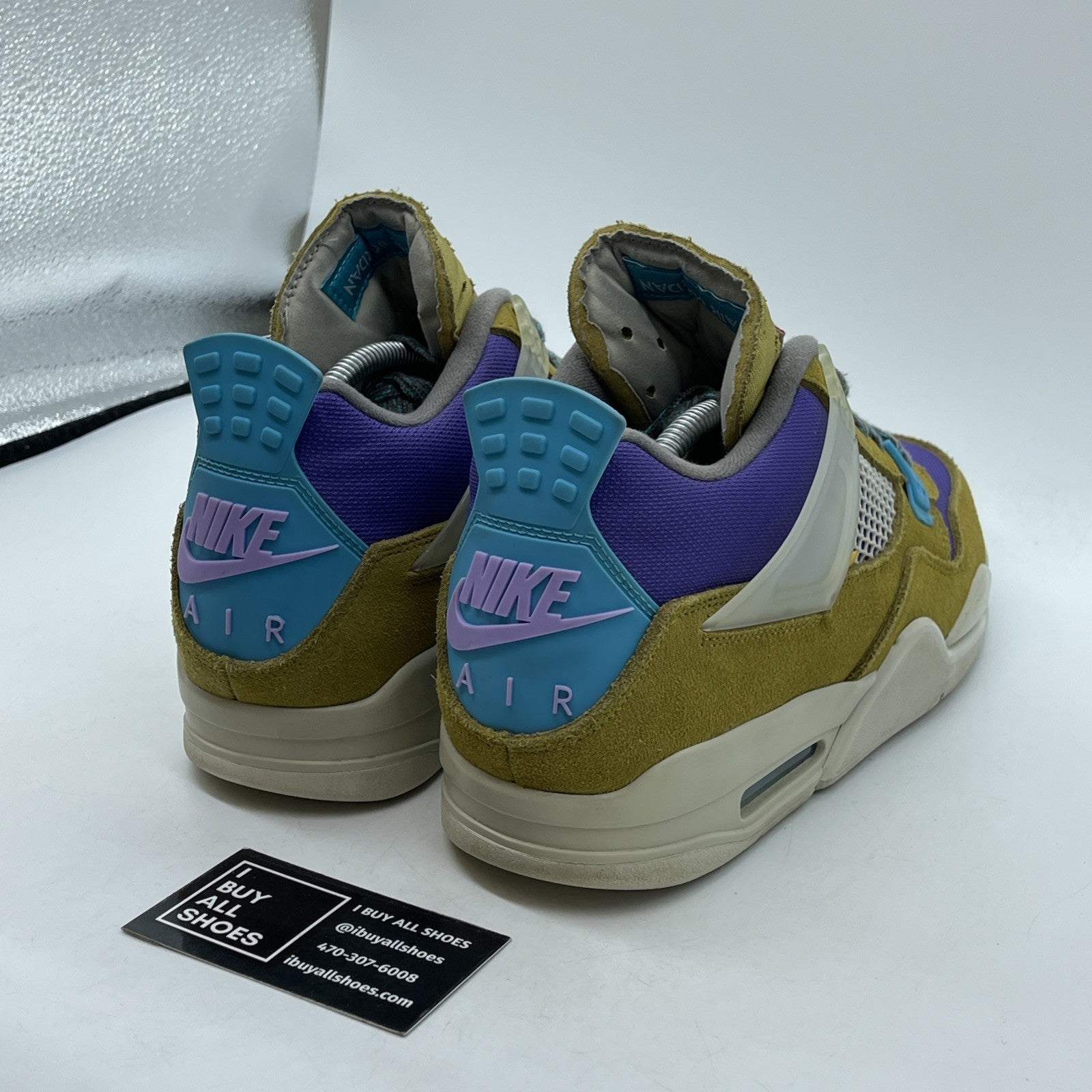 Size 10 - Jordan 4 Retro SP x Union 30th Anniversary Green Suede (DJ5718-300)