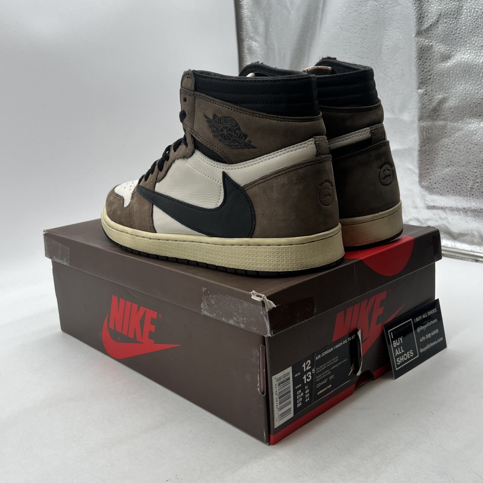 Size 12 - Air Jordan 1 Retro OG x Travis Scott High Mocha (CD4487-100)