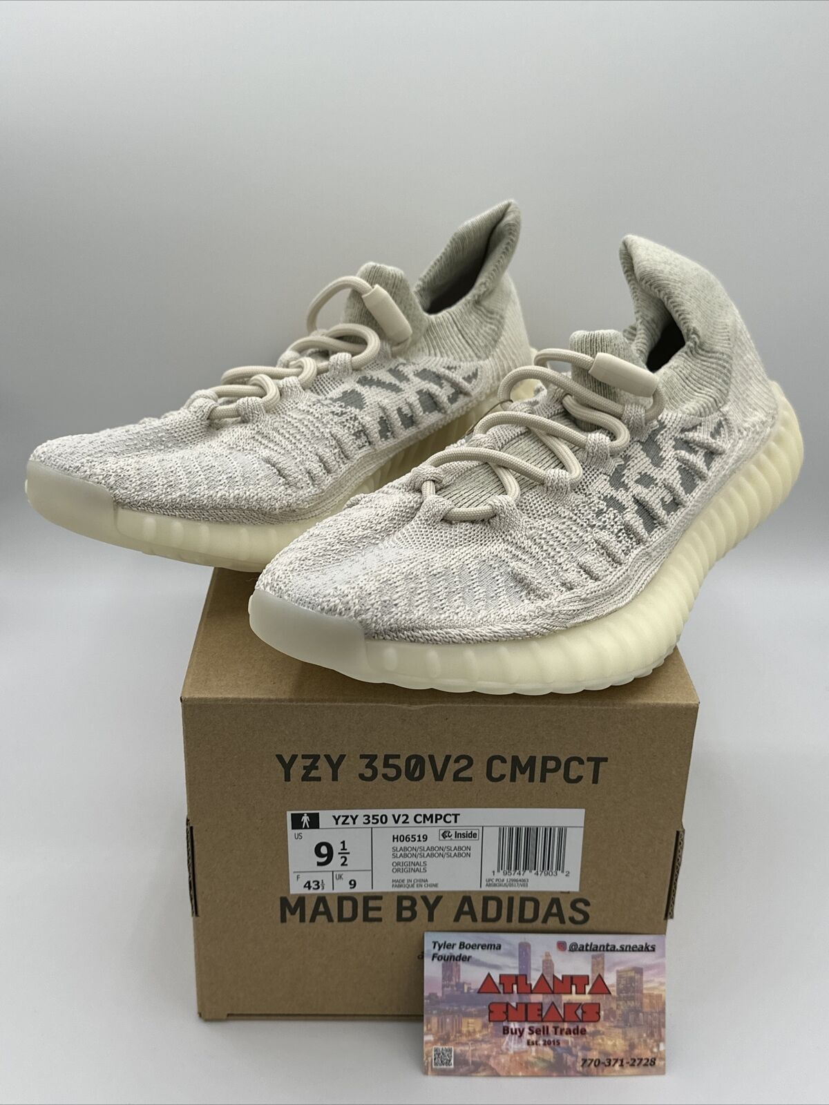 [H06519] Mens Adidas Yeezy Boost 350 V2 CMPCT "Slate Bone"