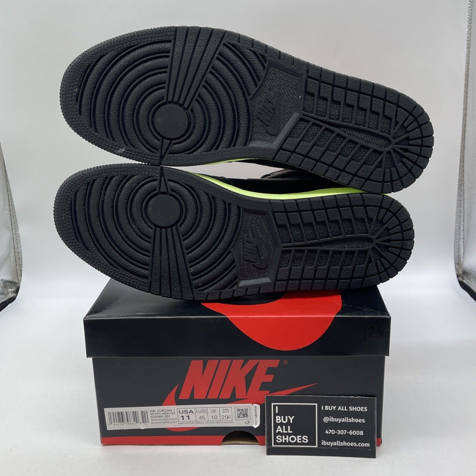 Size 11 - Jordan 1 Retro High Tokyo Bio Hack Black Brown Suede (555088-201)