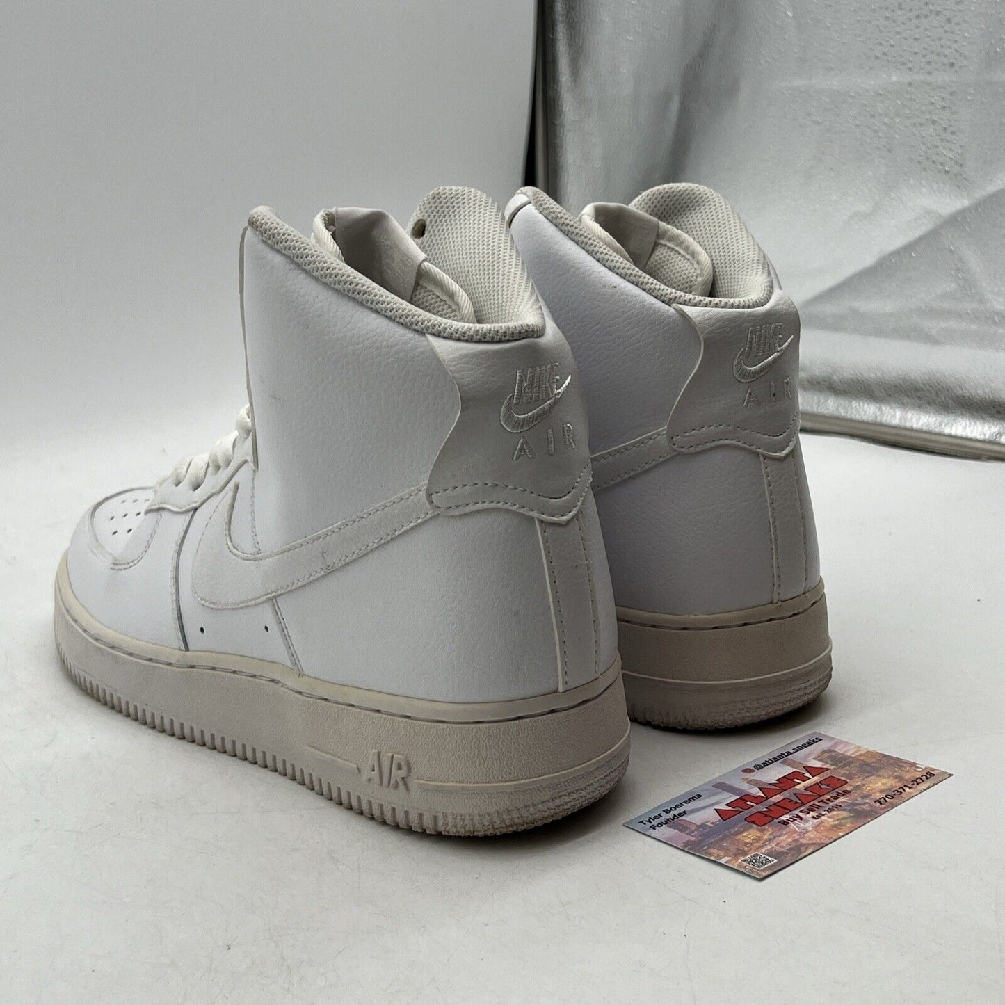 Size 10 - Nike Air Force 1 '07 High White Leather (315121-115)