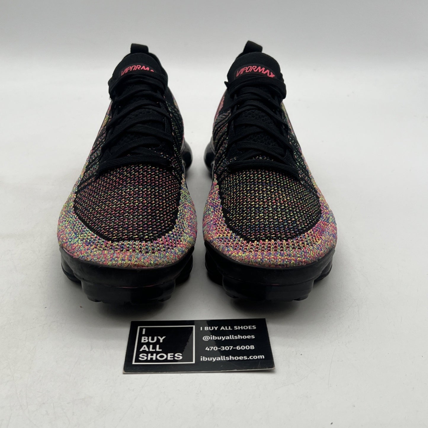 Size 11 - Nike Air VaporMax Flyknit 2 Black Multi-Color (942842-017)