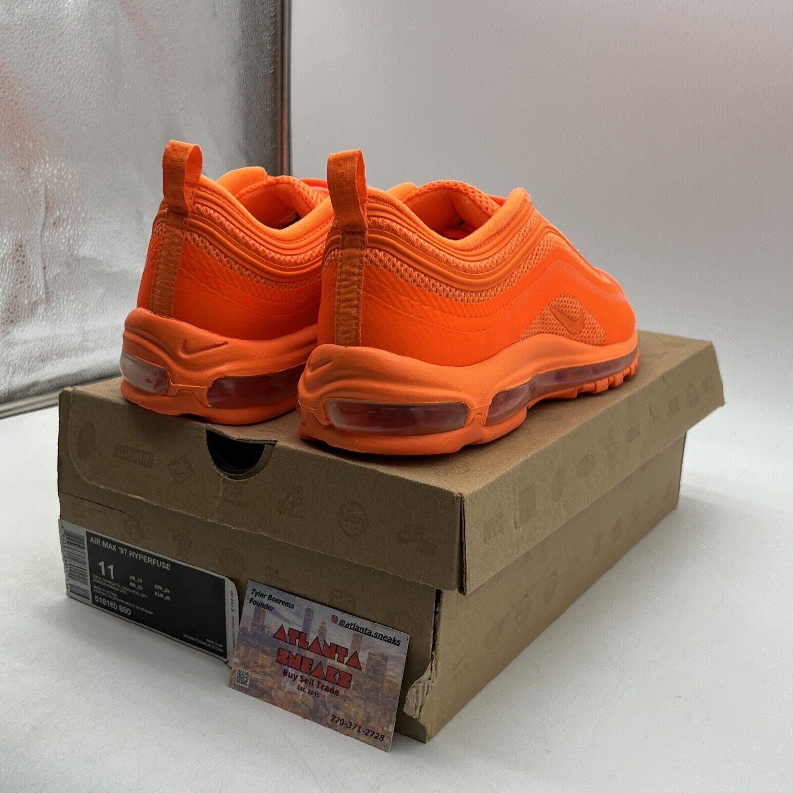 Size 11 - Nike Air Max 97 Hyperfuse Total Orange (518160-880)