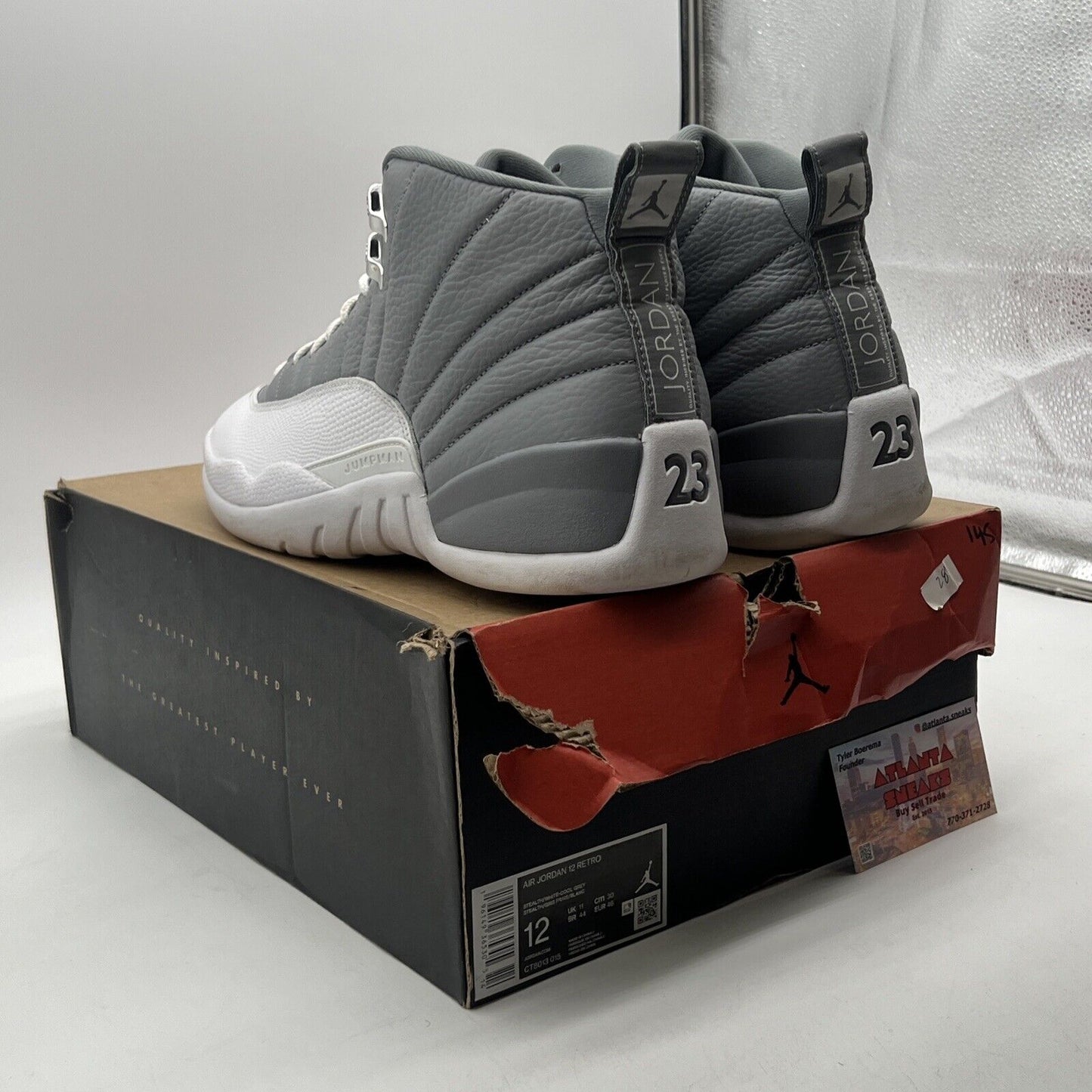 Size 12 - Air Jordan 12 Stealth 2022 (CT8013-015)