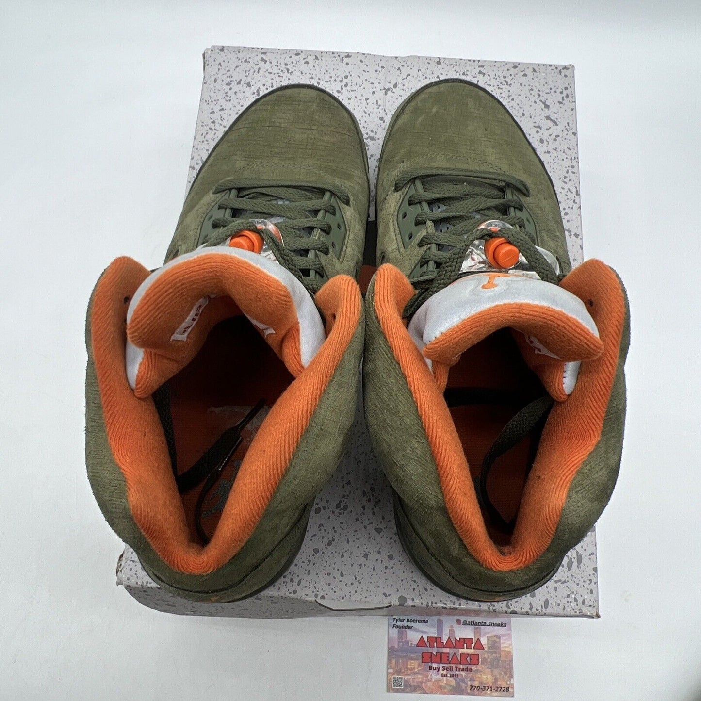 Size 10 - Air Jordan 5 Retro 2024 Olive Orange Grey (DD0587-308)