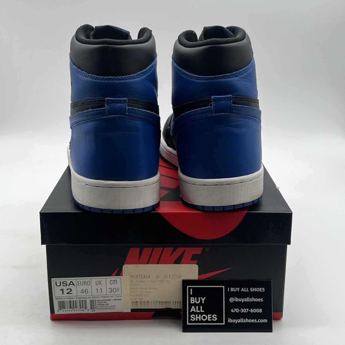 Size 12 - Air Jordan 1 Retro OG High Royal (555088-007)