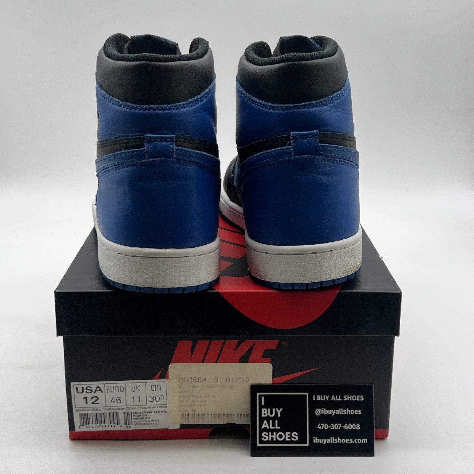 Size 12 - Air Jordan 1 Retro OG High Royal (555088-007)