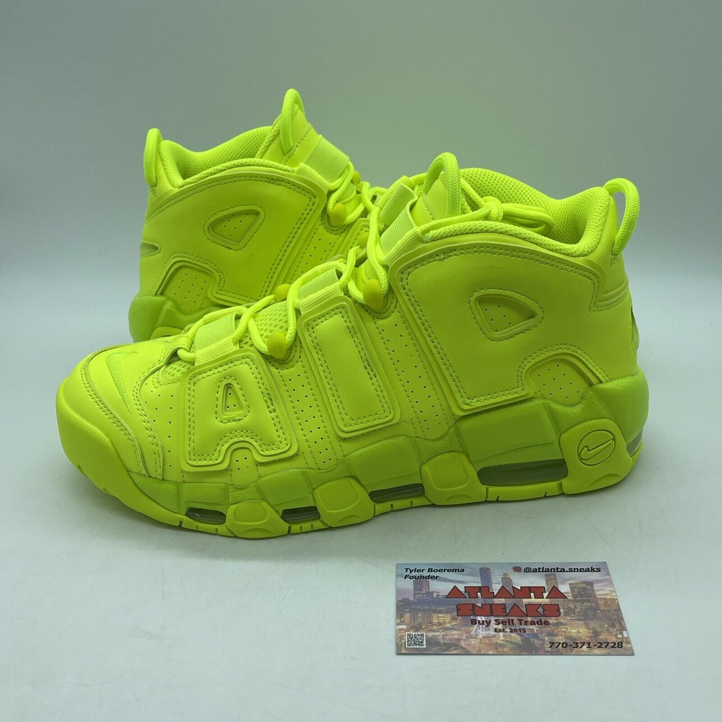 Size 8.5 - Nike Air More Uptempo '96 Volt Neon Yellow Leather (DX1790-700)