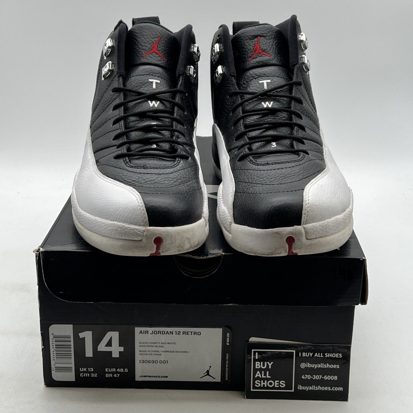 Size 14 - Air Jordan 12 Retro 2012 Playoff (130690-001)