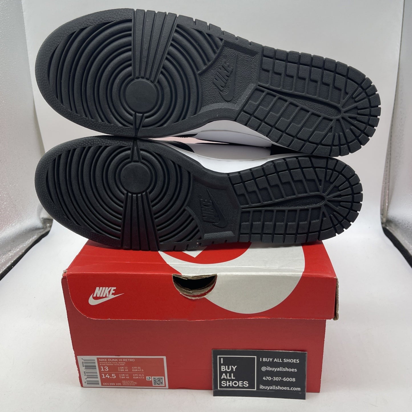 Size 13 - Nike Dunk High Black White (DD1399105)