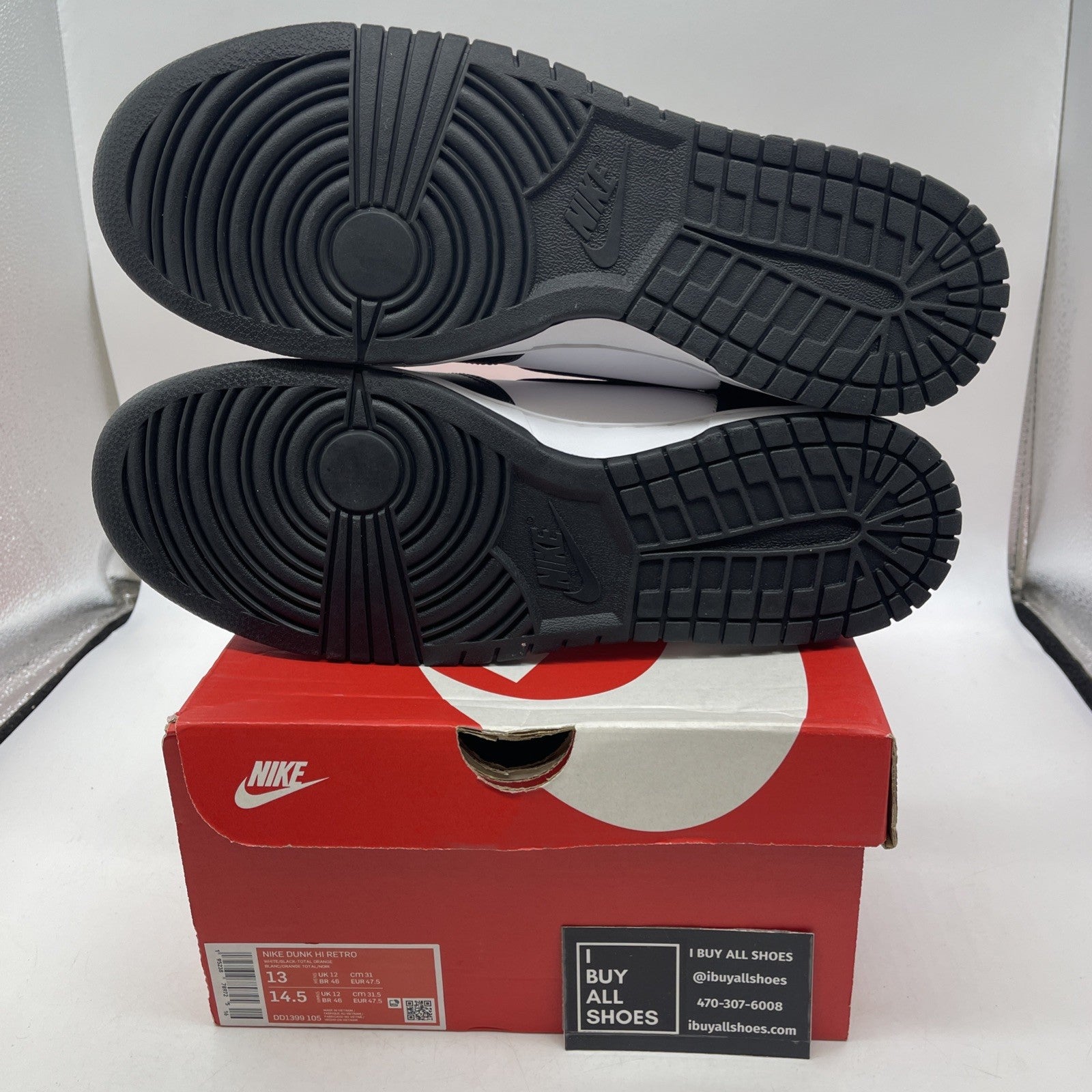 Size 13 - Nike Dunk High Black White (DD1399105)