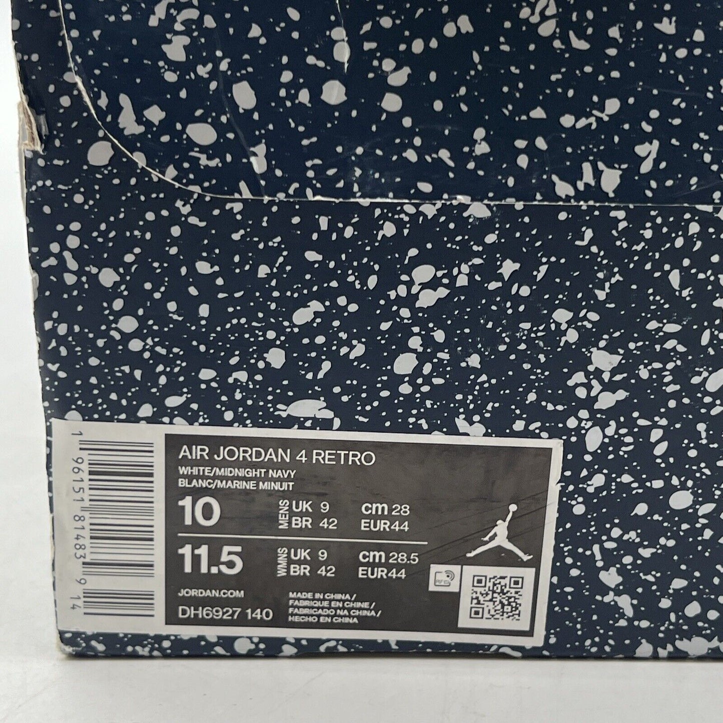 Size 10 - Jordan 4 Retro Mid Midnight Navy (DH6927-140)