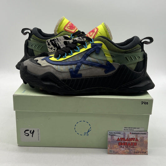 Size 42 EU/ 8 US - Off-White Odsy 1000 Men's Sneakers Black Blue Green
