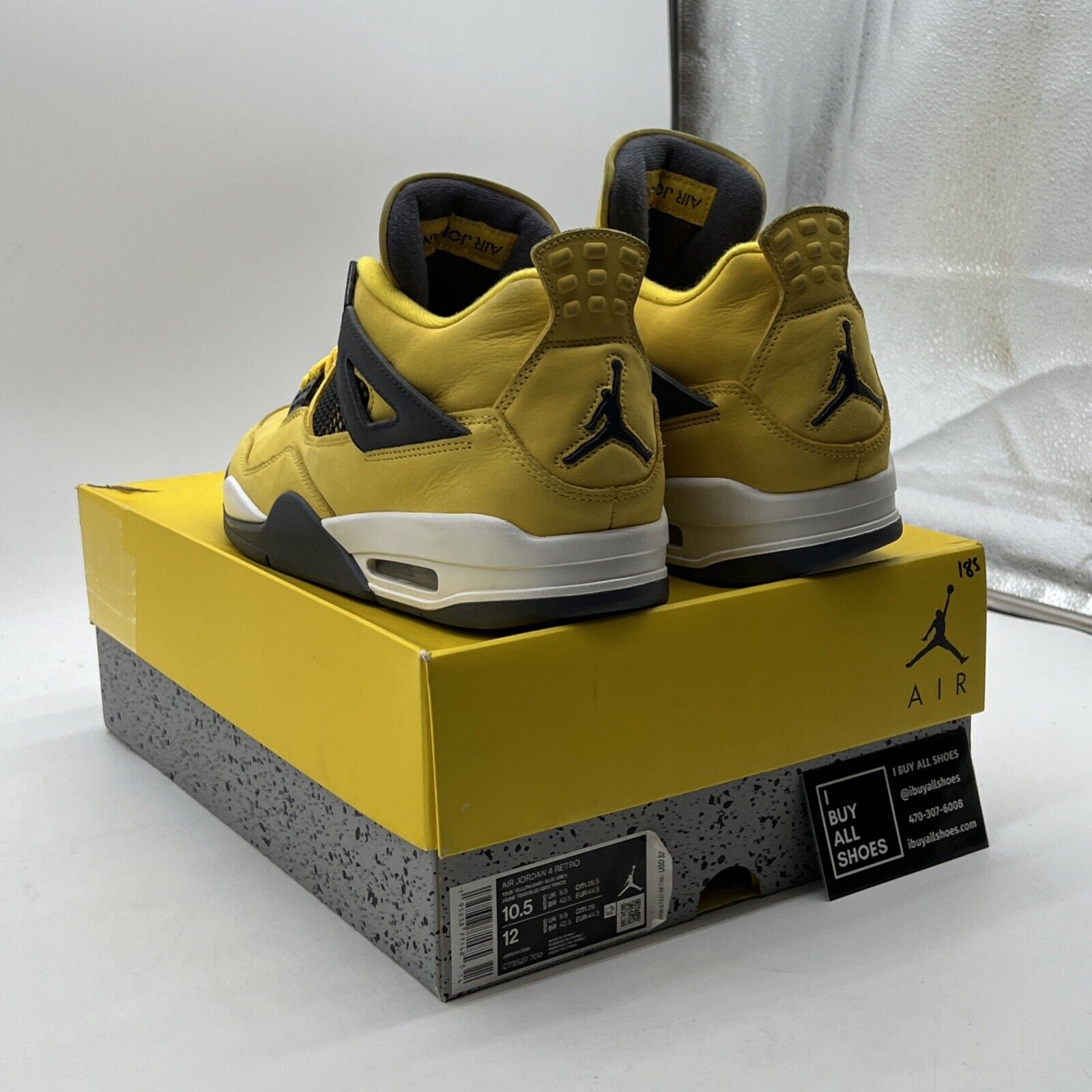 Size 10.5 - Air Jordan 4 Retro Mid Lightning (CT8527-700)