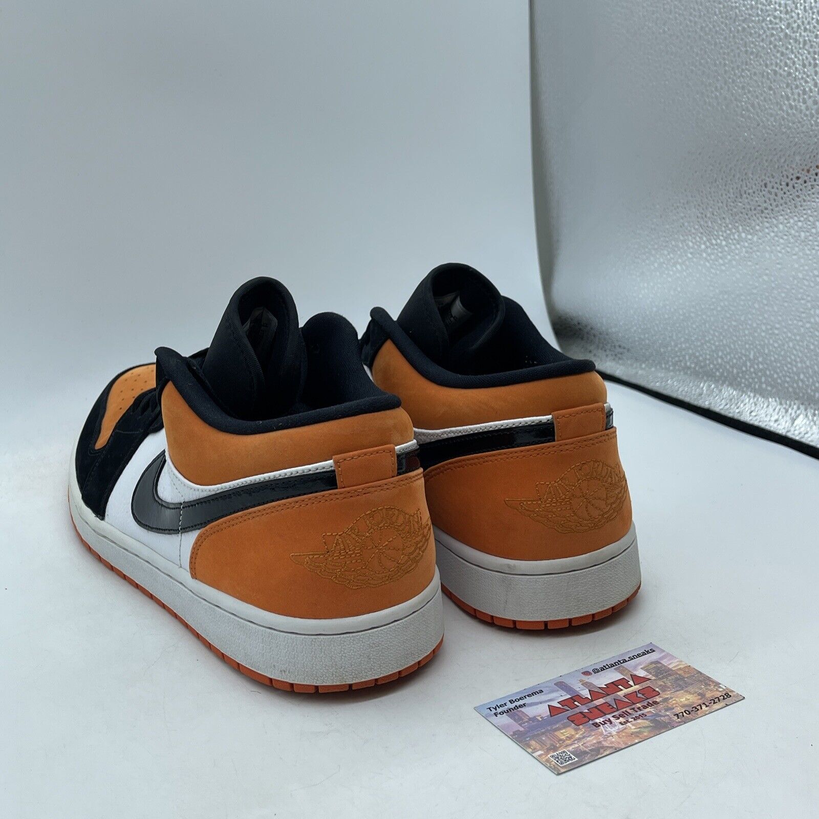 Size 14 - Air Jordan 1 Low Shattered Backboard Or Angie Black Suede (553558-128)