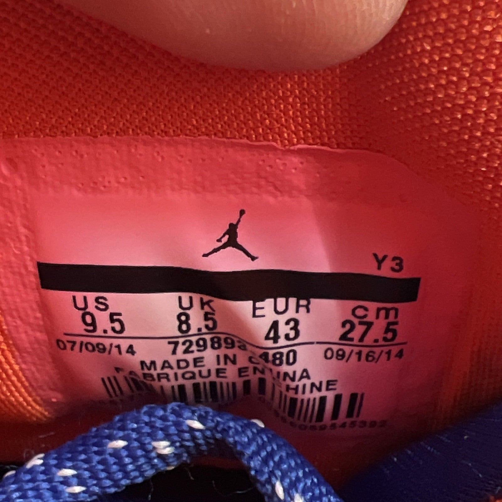 Size 9.5 - Air Jordan 8 Retro DB Doernbecher (729893-480)