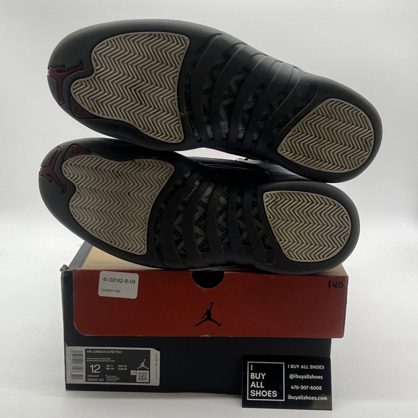 Size 12 - Air Jordan 12 Retro Dark Grey (130690-160)