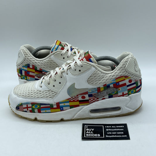 Size 10.5 - Nike Air Max 90 International Flag Suede Leather (AO5119-100)
