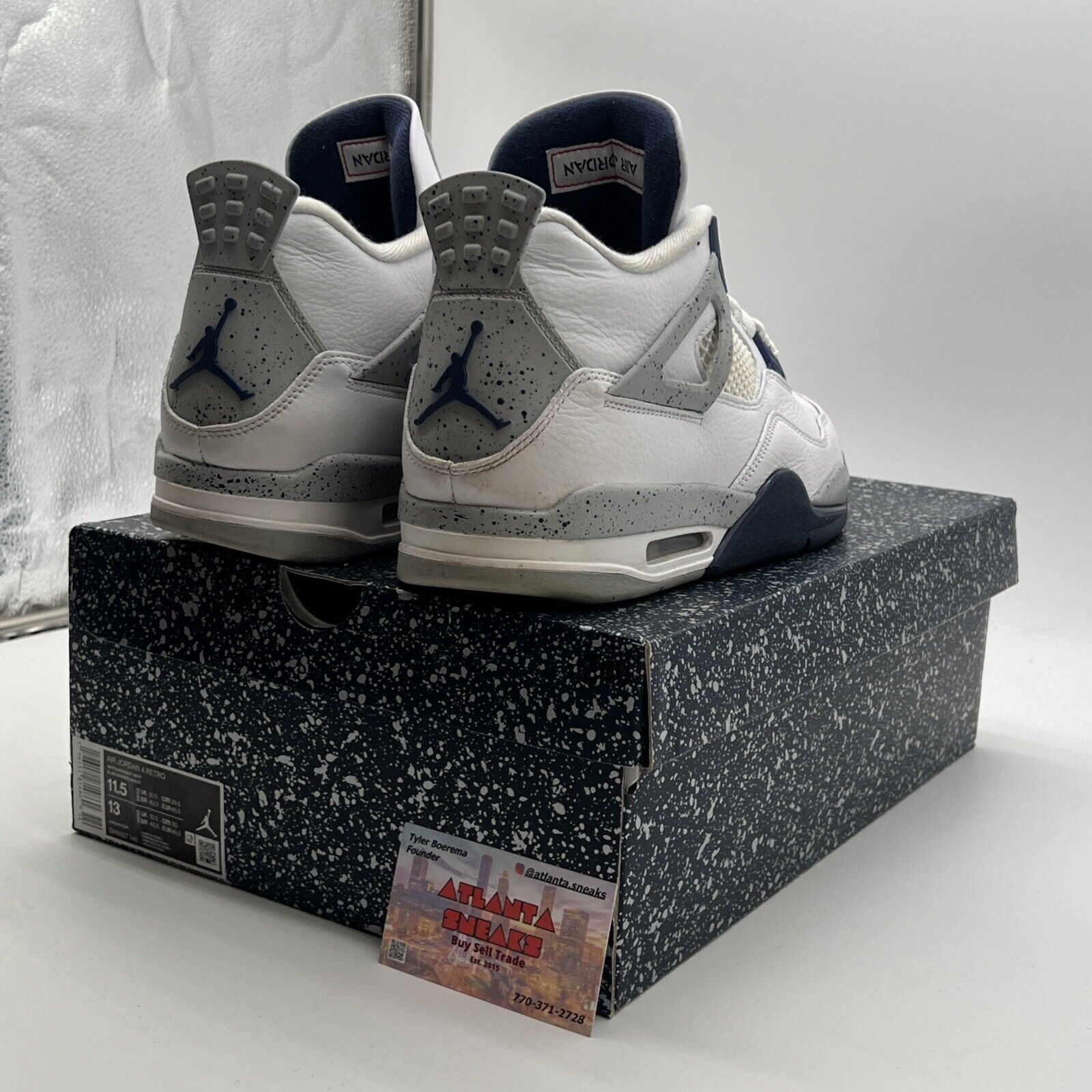 Size 11.5 - Air Jordan 4 Retro Mid Midnight Navy (DH6927-140)