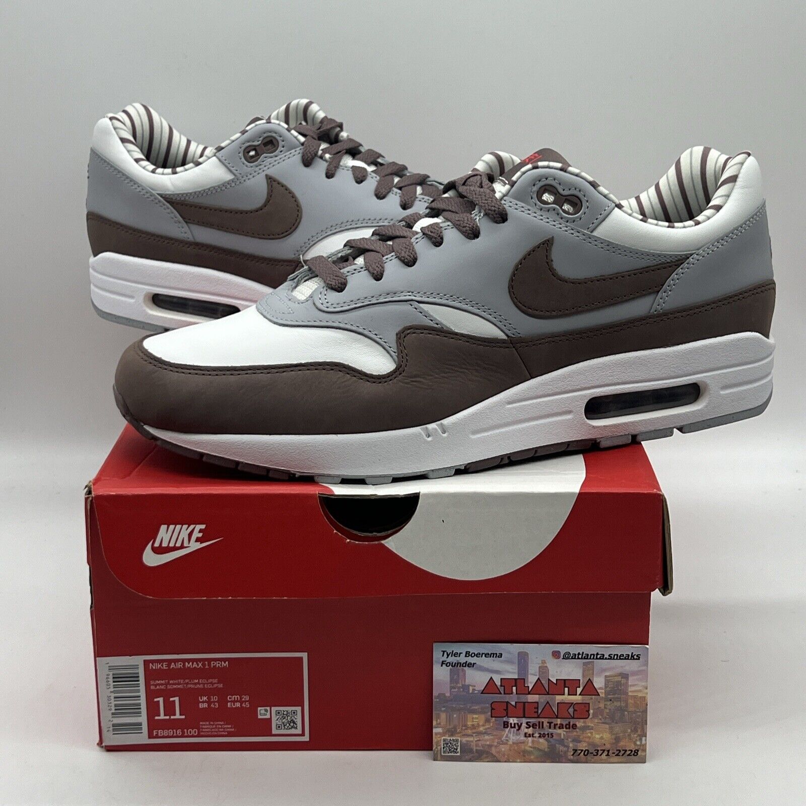 Size 11 - Nike Air Max 1 Premium Low Shima Shima Brand New Og All