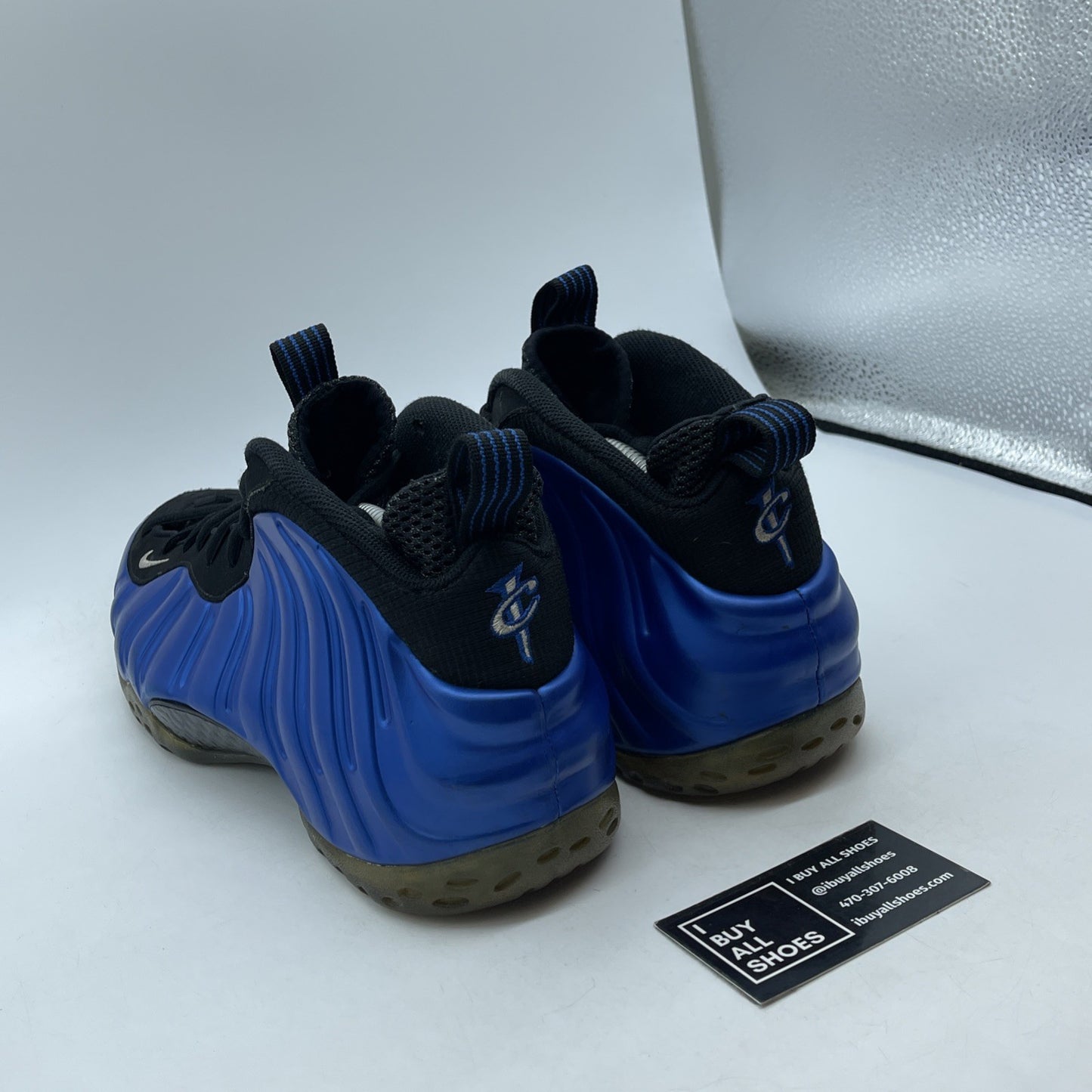 Size 11.5 - Nike Air Foamposite One XX Royal Blue Black Suede (895320-500)