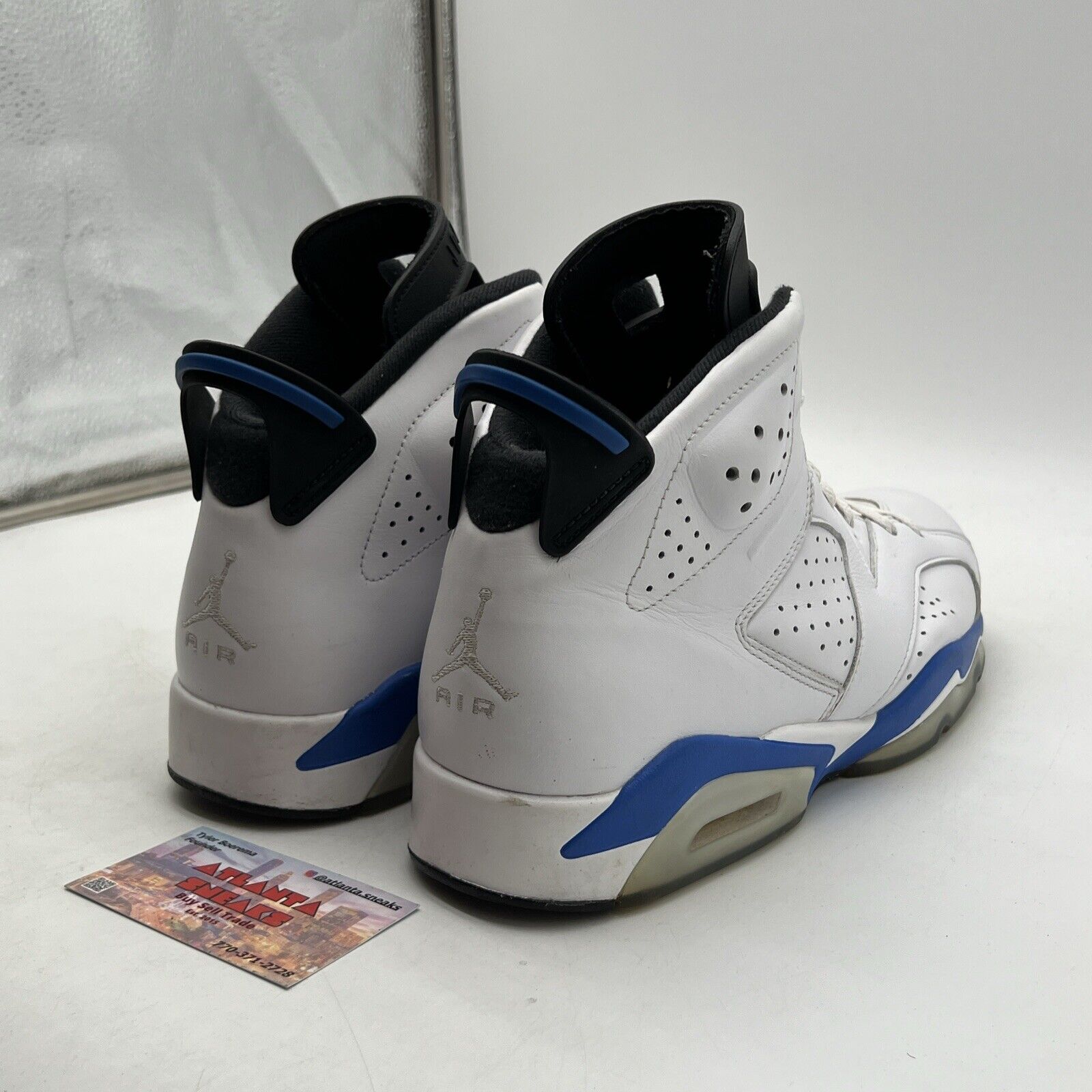 Size 11.5 - Air Jordan 6 Retro 2014 Sport Blue (384664-107)