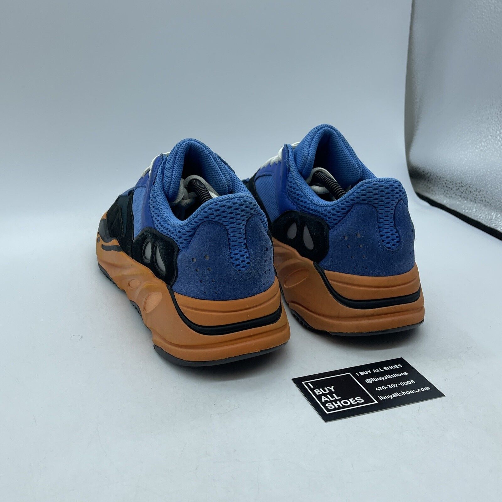 Size 11 - adidas Yeezy Boost 700 Bright Blue Suede Leather Black (GZ0541)