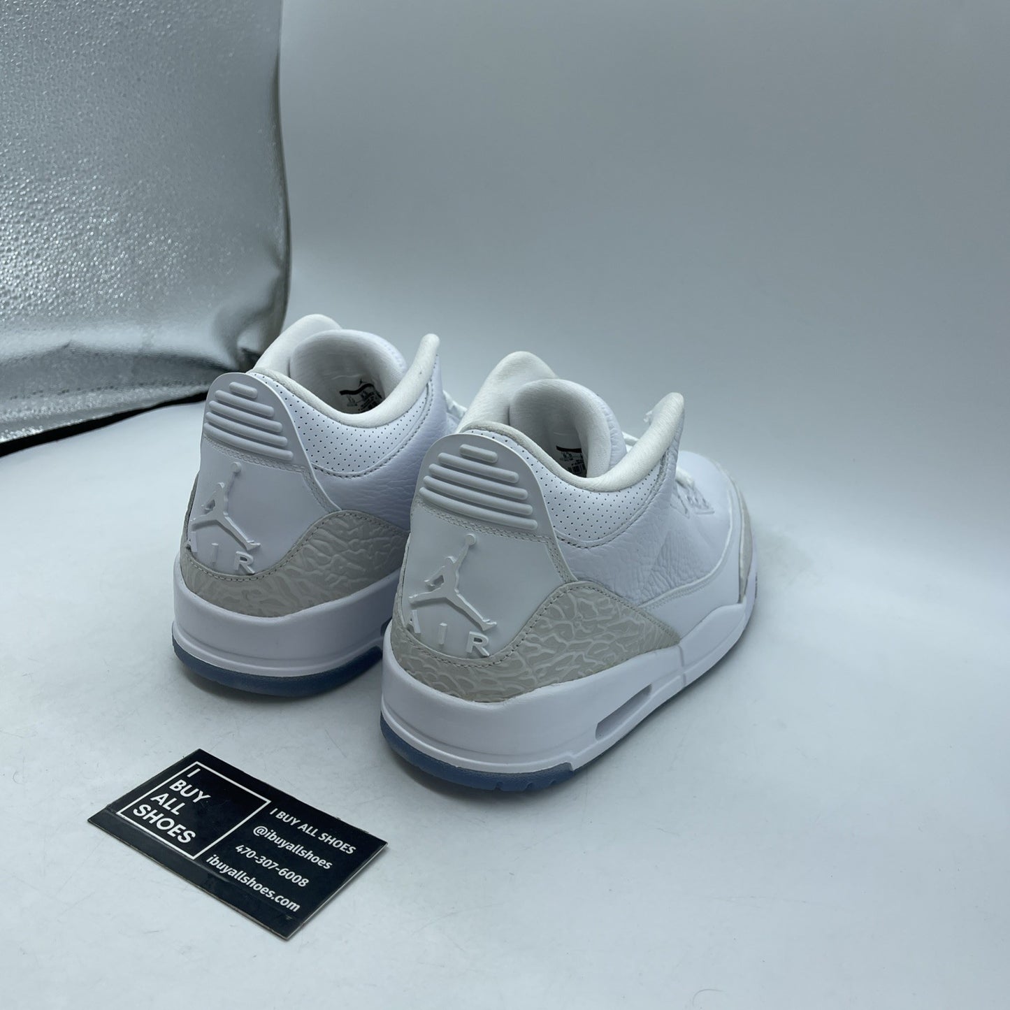 Size 9.5 - Air Jordan 3 Retro Triple White (136064-111)