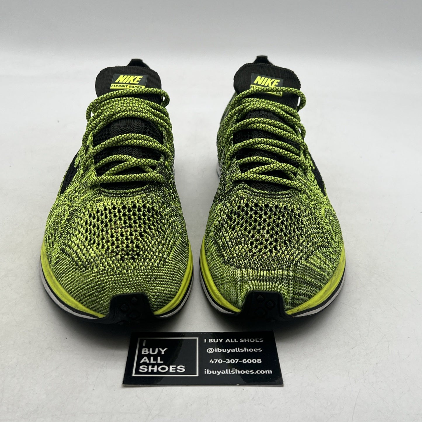 Size 12 - Nike Flyknit Racer Volt Sequoia (526628-731)