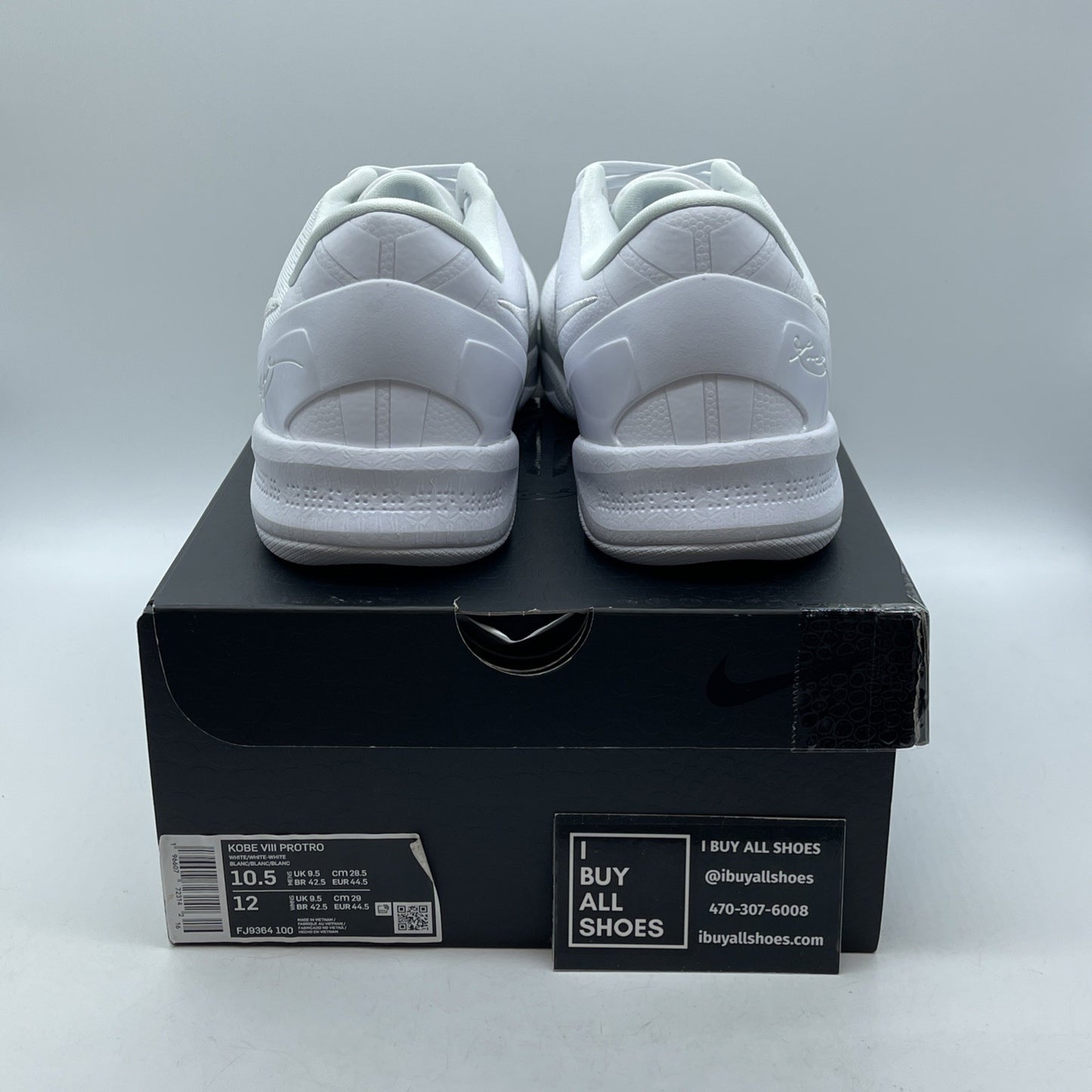 Size 10.5 - Nike Kobe 8 Protro Low Halo White Suede (FJ9364-100)