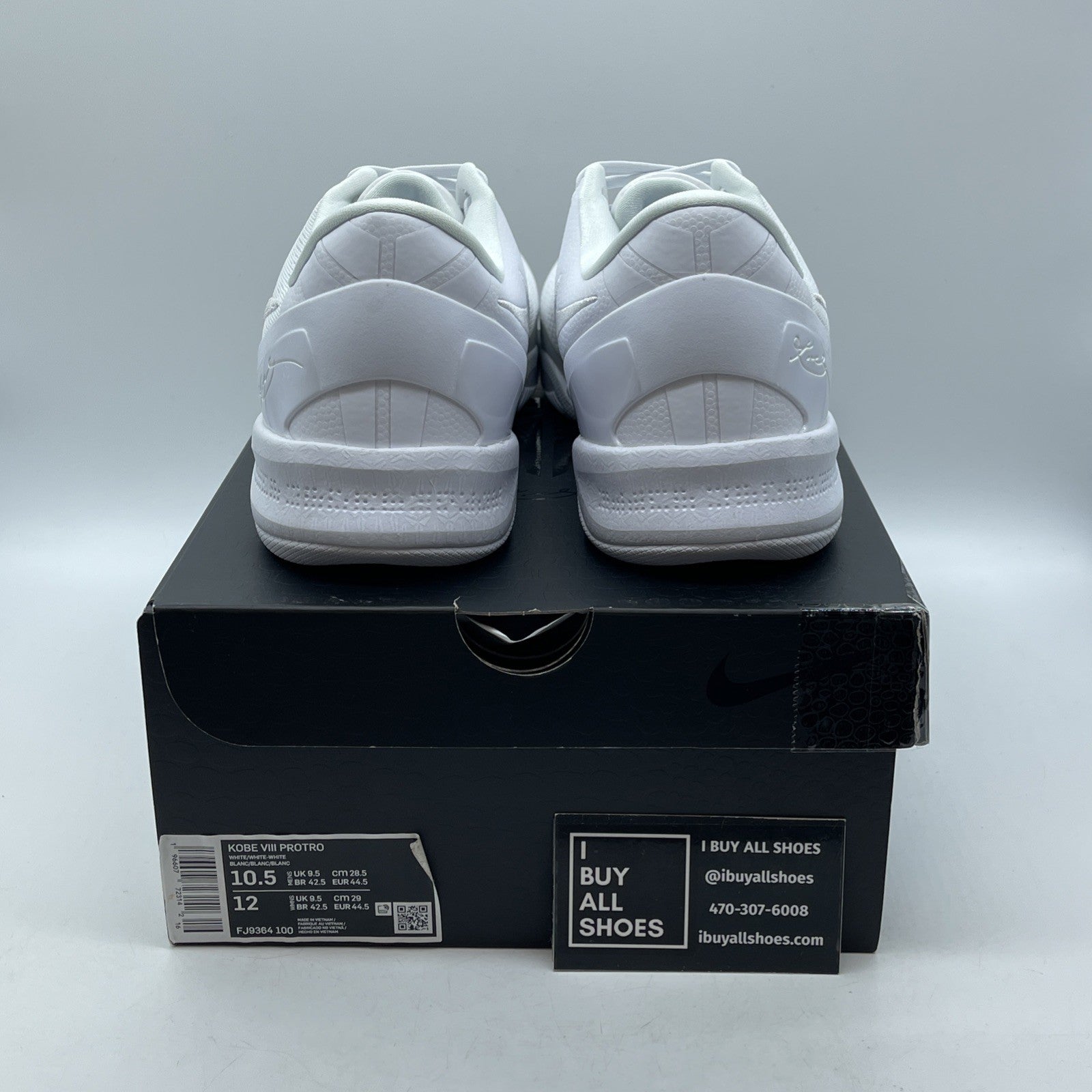 Size 10.5 - Nike Kobe 8 Protro Low Halo White Suede (FJ9364-100)
