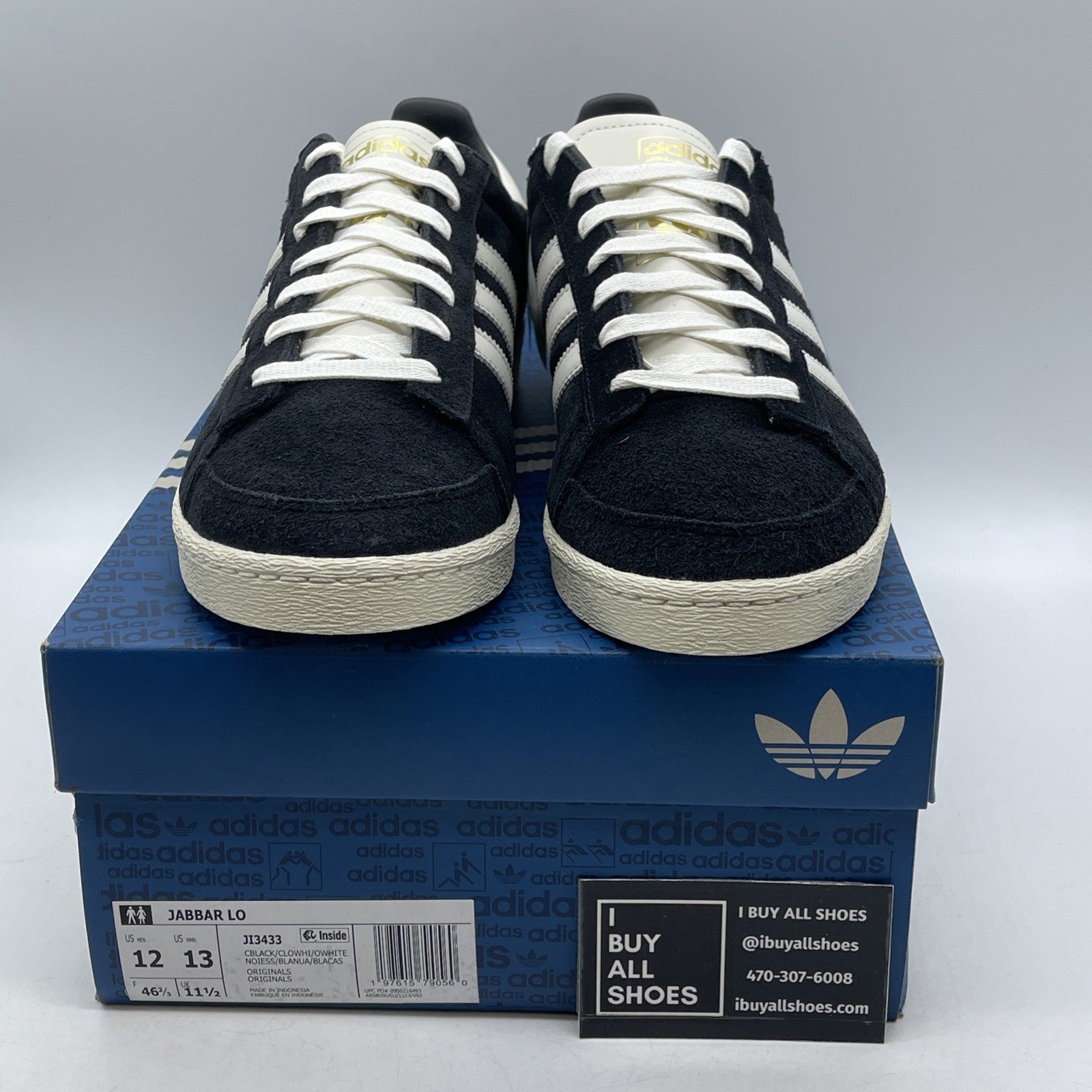 Size 12 - Adidas Jabbar Low Black White (JI3433)