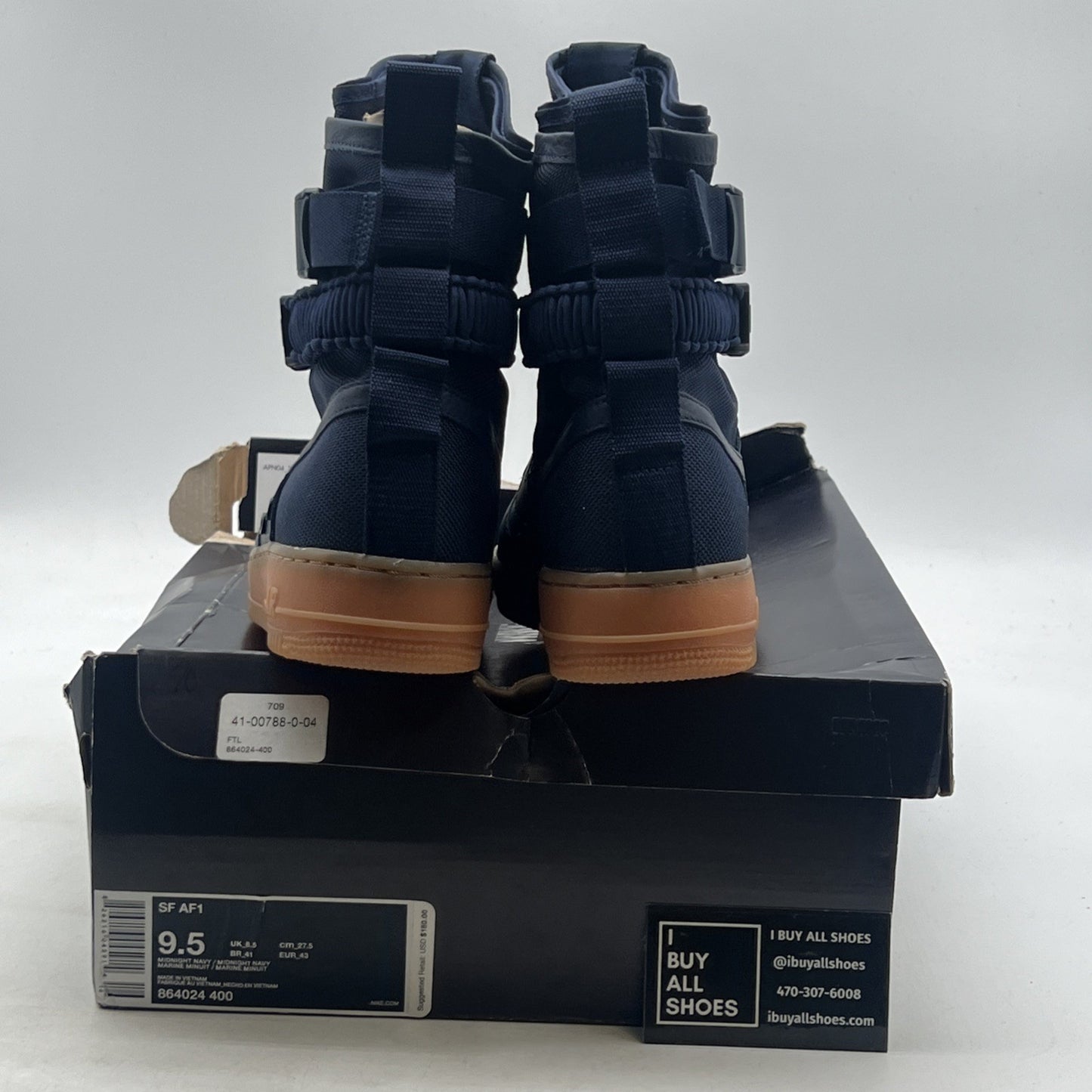 Size 9.5 - Nike Air Force 1 Midnight Navy (864024-400)
