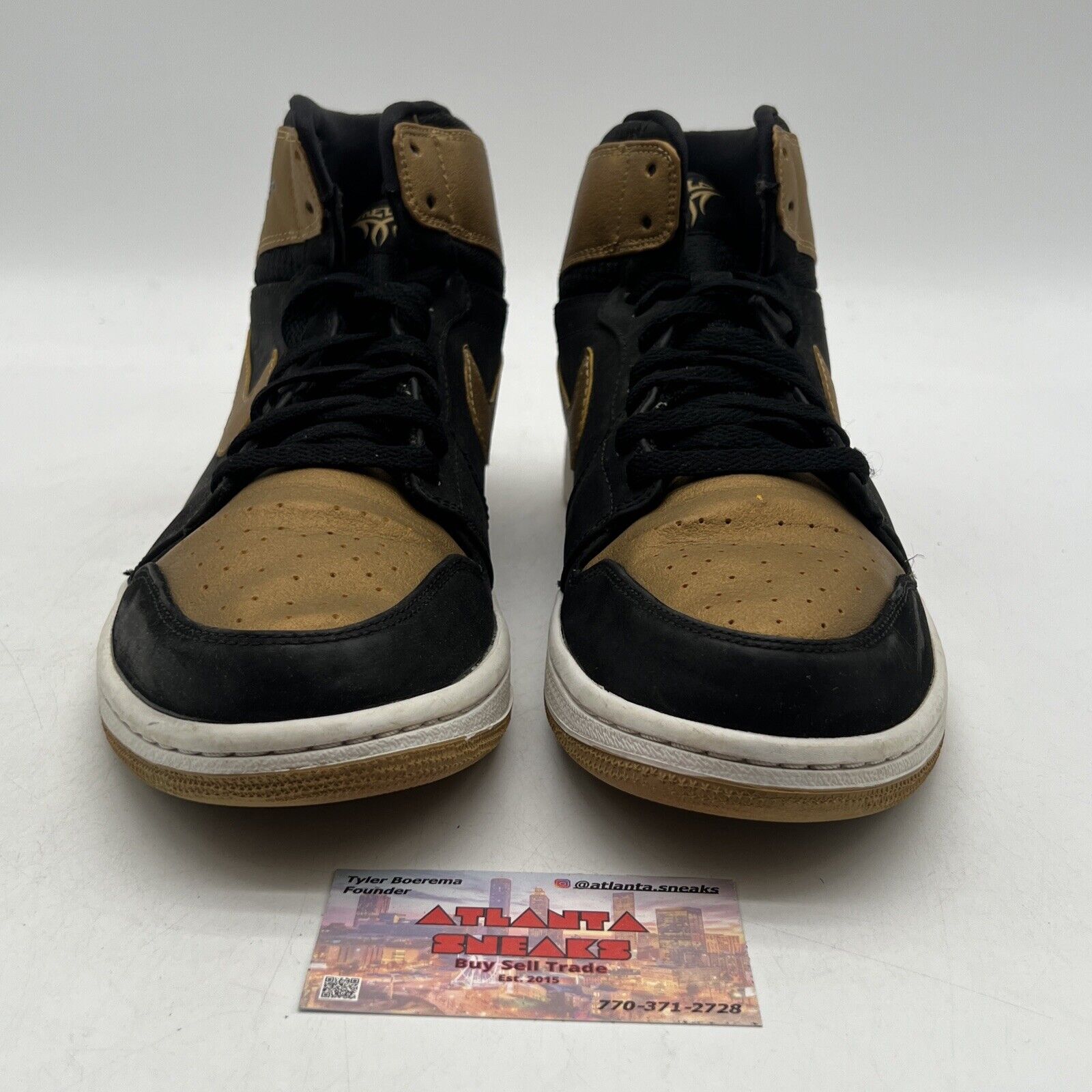 Size 11 - Air Jordan 1 Retro High Melo Black Suede Good (332550-026)