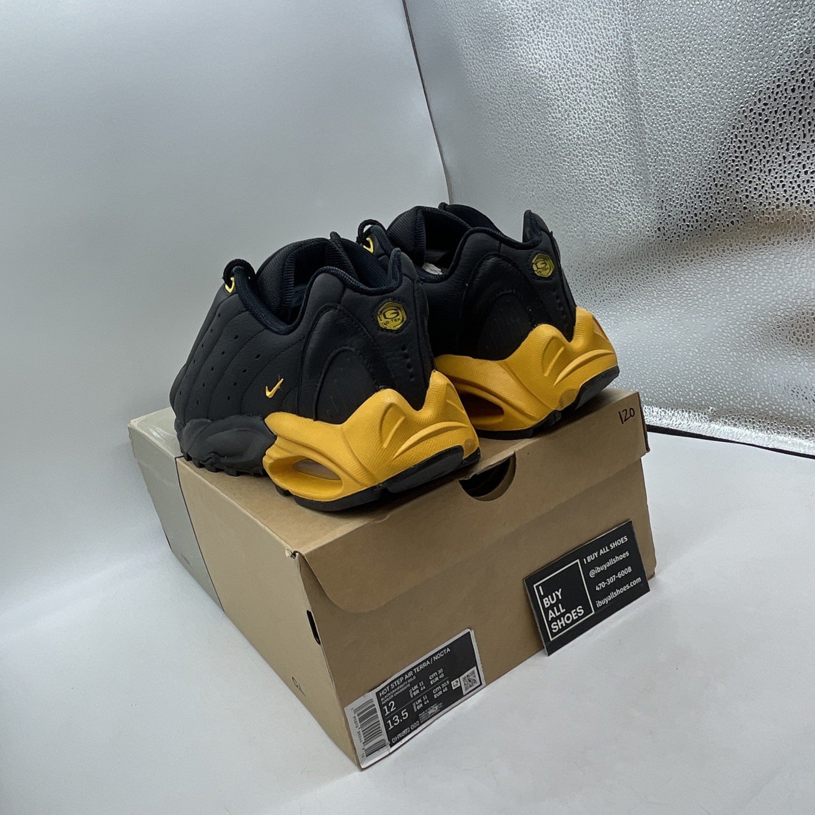 Size 12 - NOCTA x Nike Hot Step Air Terra Black University Gold (DH4692-002)