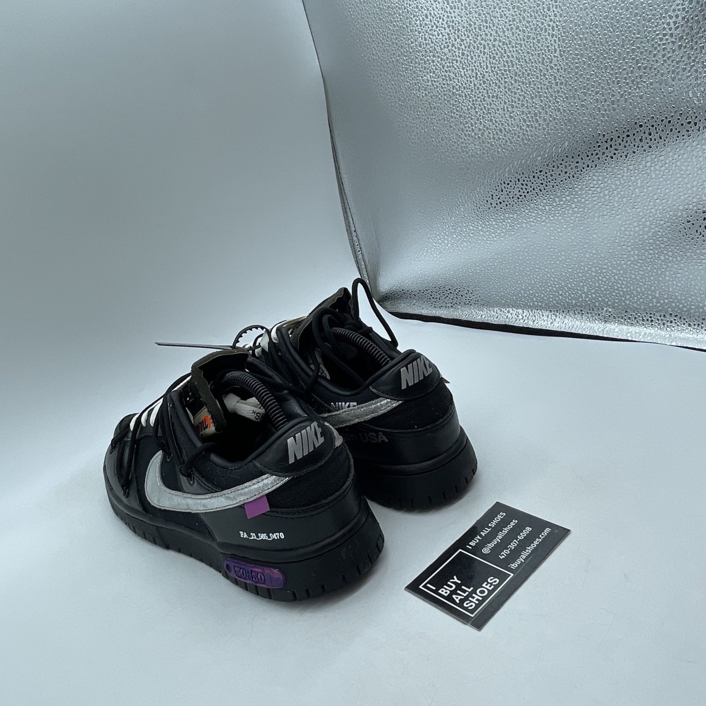 Size 8.5 - Off-White x Nike Dunk Low Lot 50 of 50 (DM1602-001)