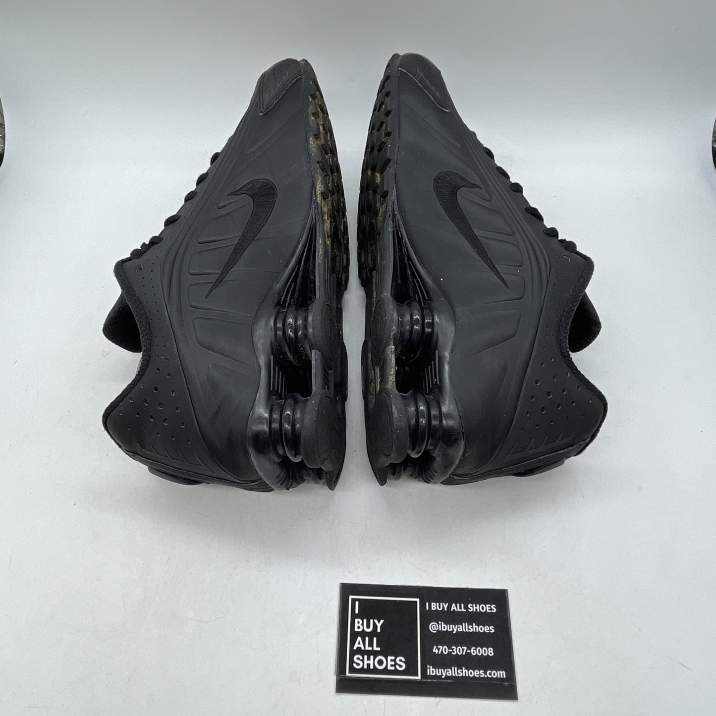 Size 10 - Nike Shox R4 Black Suede Leather  (HQ1988-001)