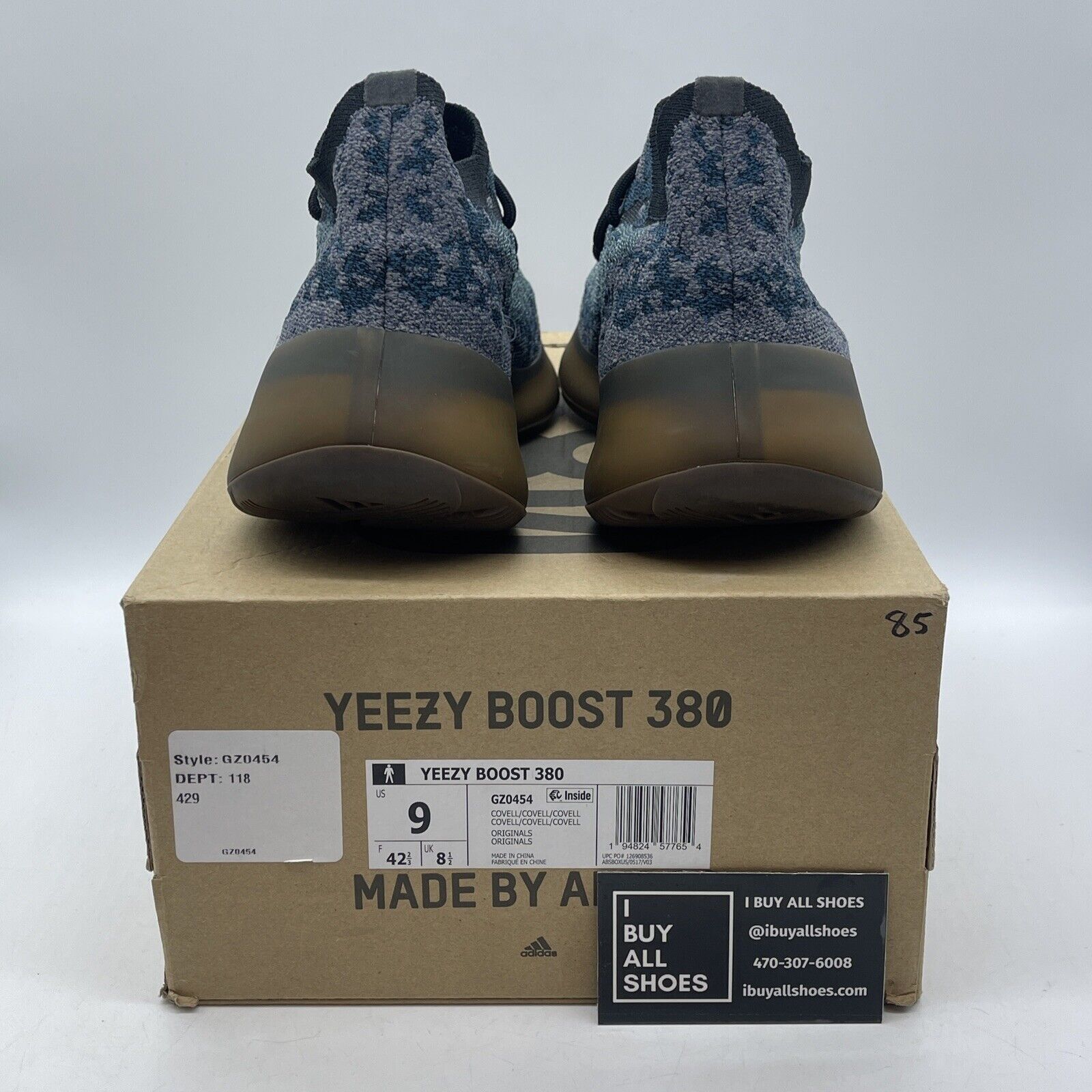 Size 9 - adidas Yeezy Boost 380 Covellite Blue Purple Suede (GZ0454)