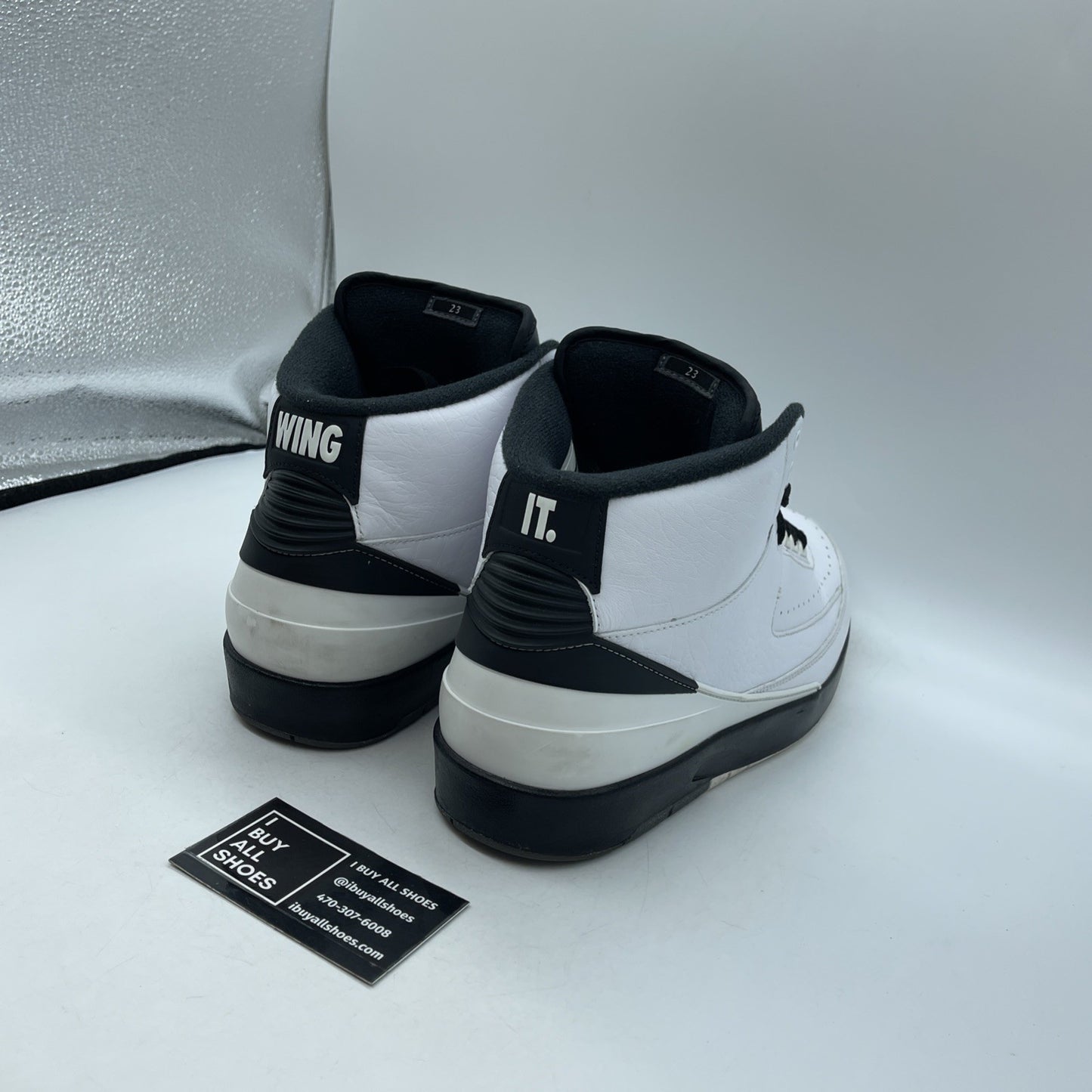 Size 11.5 - Air Jordan 2 Retro Wing It White Black Leather (834272-103)