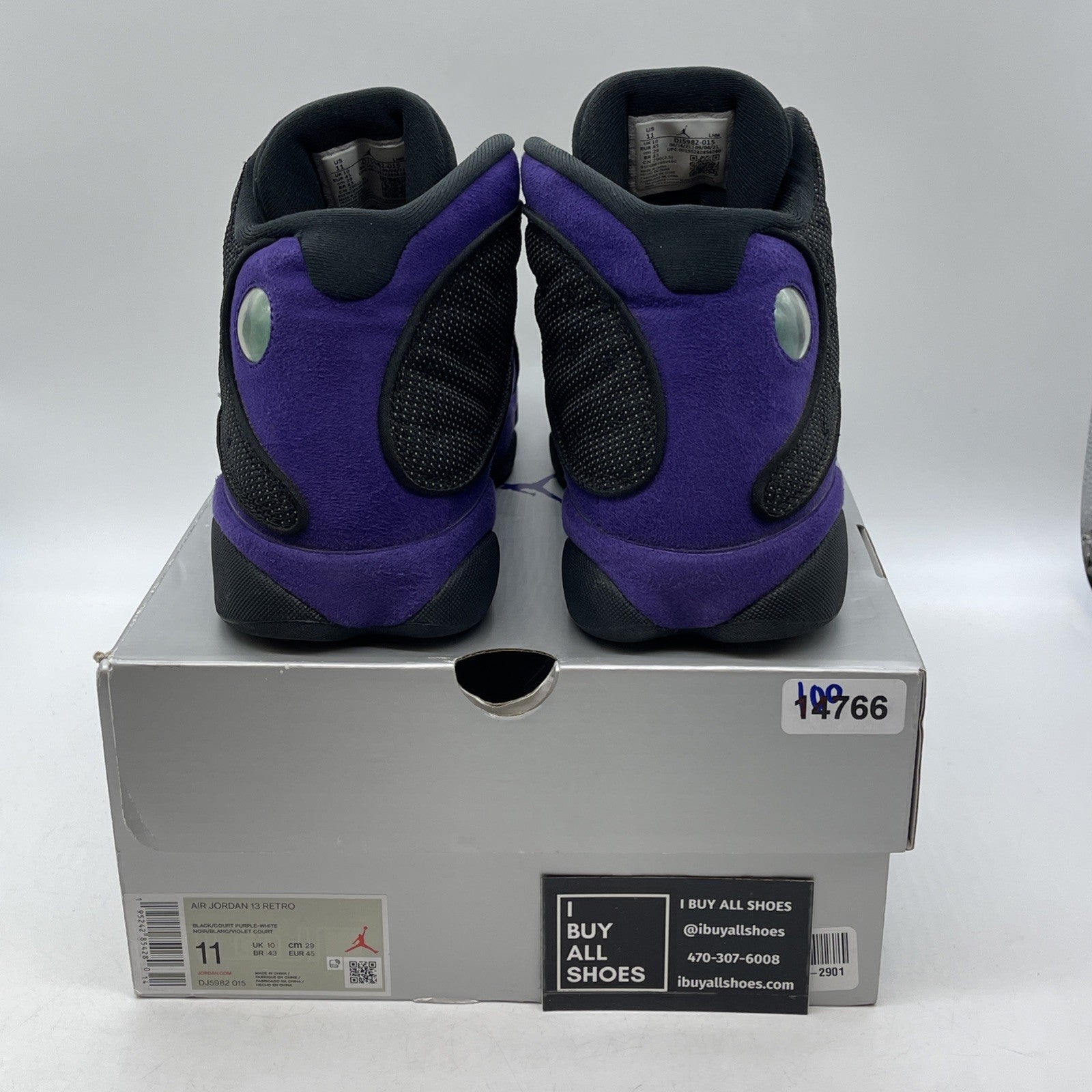 Size 11 - Jordan 13 Retro Court Purple Black Suede Leather (DJ5982-015)