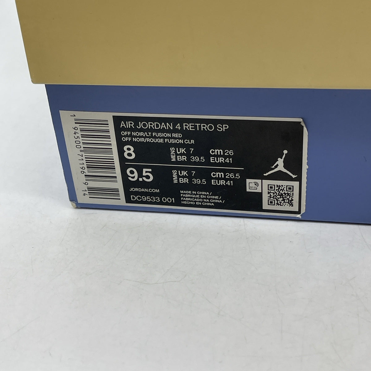 Size 8 - Air Jordan 4 Retro x Union LA Mid Off Noir (DC9533-001)