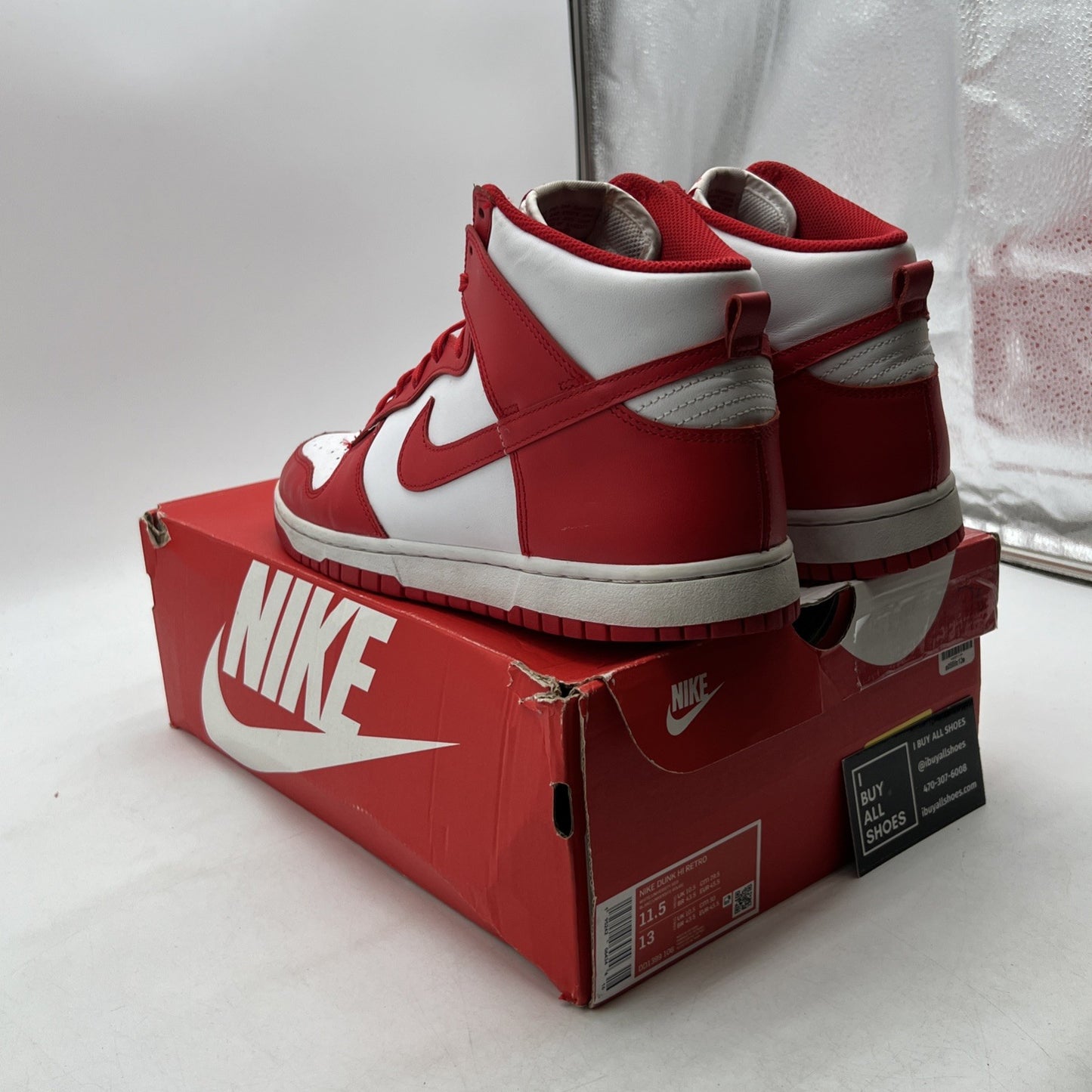 Size 11.5 - Nike Dunk High Championship Red (DD1399-106)